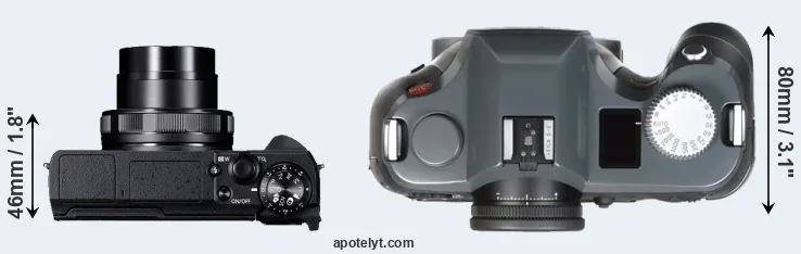 Compare G5X Mark II versus S-E Typ 006 top