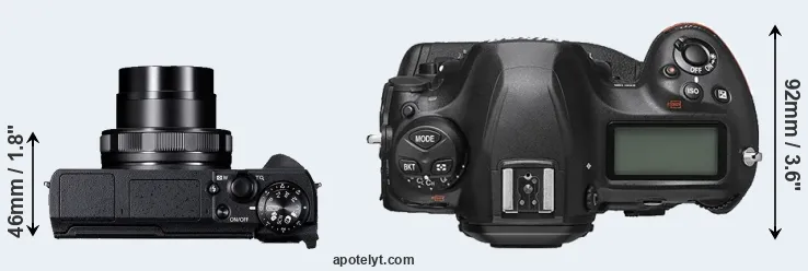 Compare G5X Mark II versus D6 top