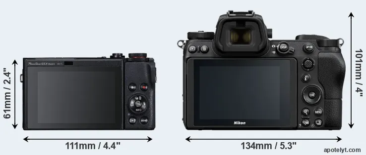 Comparison G5X Mark II or Z7 rear