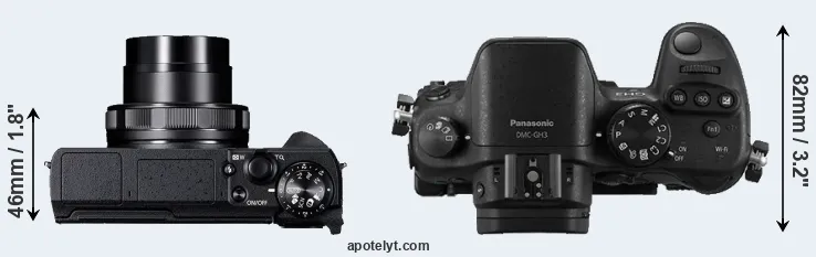 Compare G5X Mark II versus GH3 top