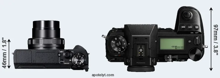 Compare G5X Mark II versus S1R top