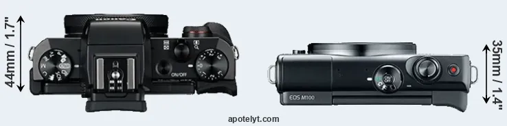 Compare G5X versus M100 top