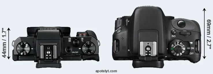 Compare G5X versus SL1 top