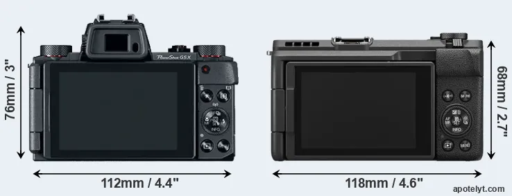 Comparison G5X or V1 rear