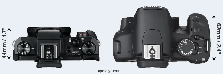 Compare G5X versus XSi top
