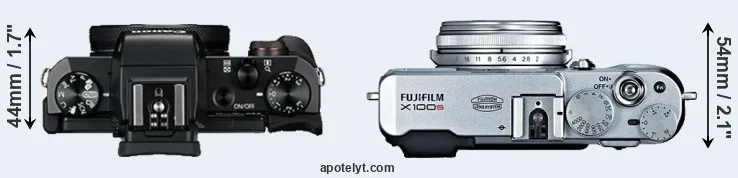 Compare G5X versus X100S top