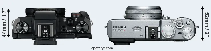 Compare G5X versus X100T top