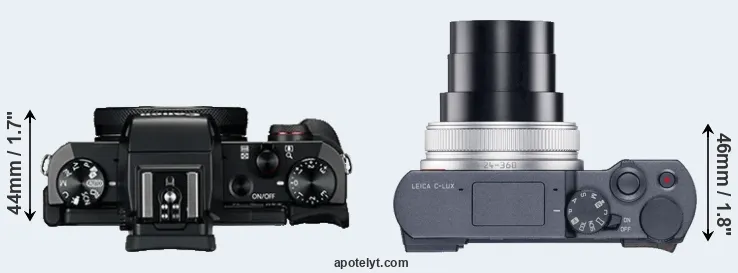 Compare G5X versus C-LUX top