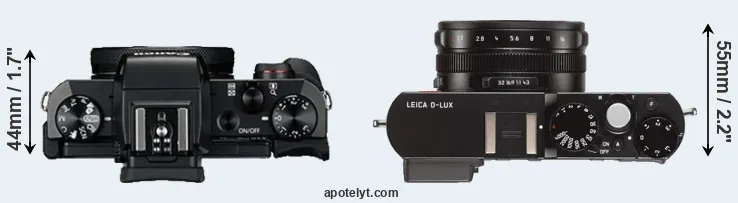Compare G5X versus D-LUX Typ 109 top