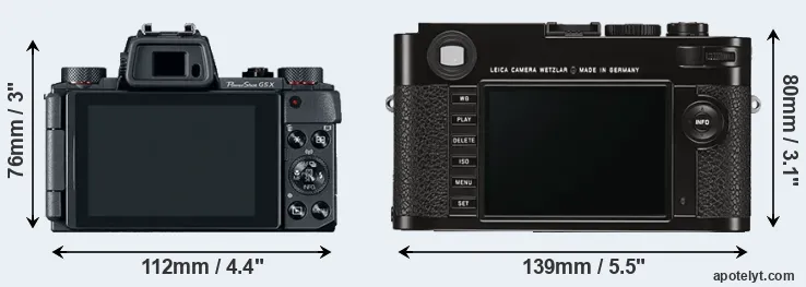 Comparison G5X or M Typ 262 rear