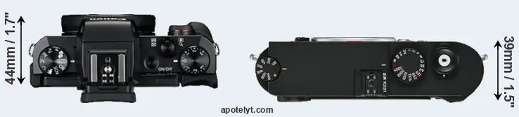 Compare G5X versus M10 top