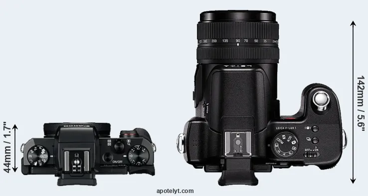 Compare G5X versus V-LUX 1 top