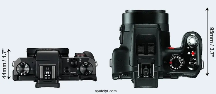 Compare G5X versus V-LUX 3 top