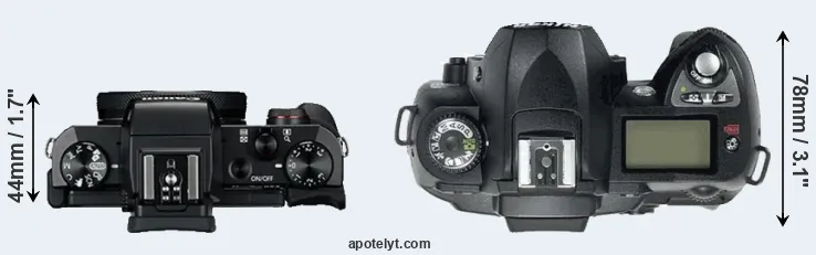 Compare G5X versus D70 top