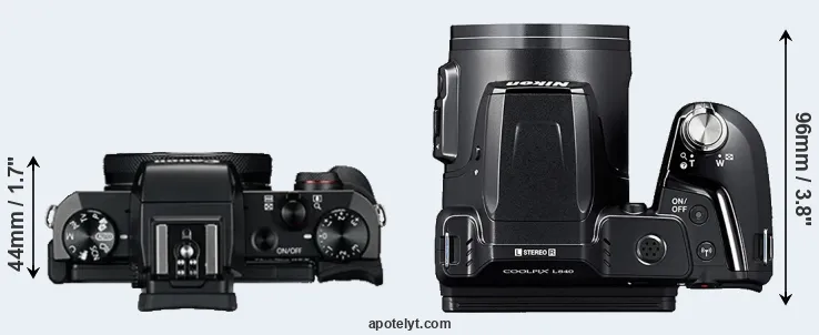 Compare G5X versus L840 top