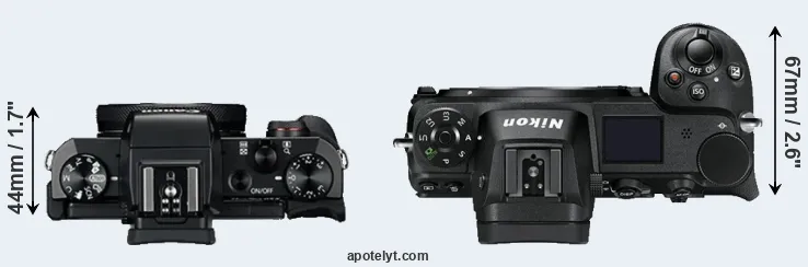Compare G5X versus Z7 top