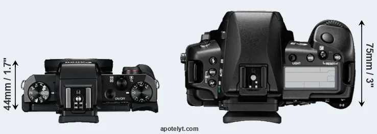 Compare G5X versus E-3 top