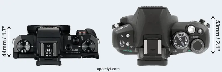 Compare G5X versus E-400 top