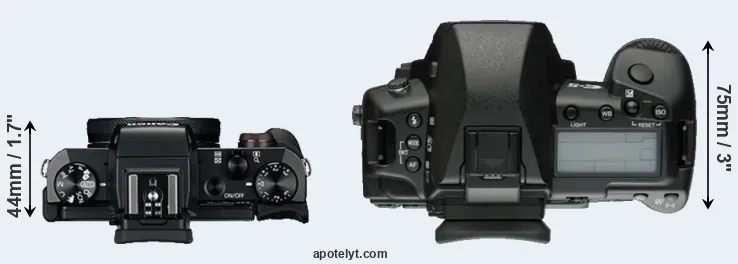 Compare G5X versus E-5 top