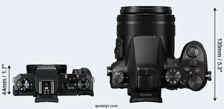 Compare G5X versus FZ2500 top