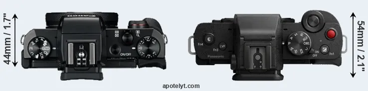 Compare G5X versus G110 top