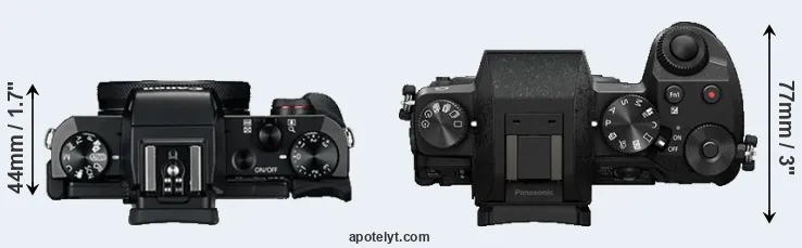 Compare G5X versus G7 top