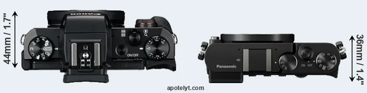 Compare G5X versus GM5 top