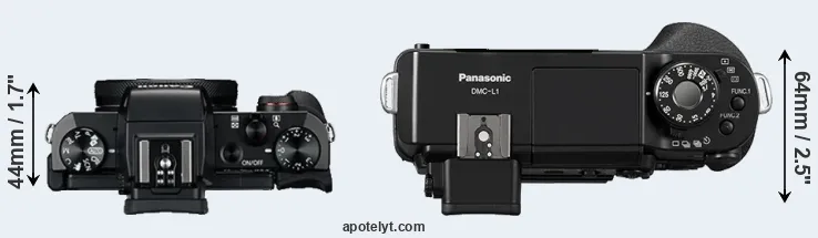 Compare G5X versus L1 top