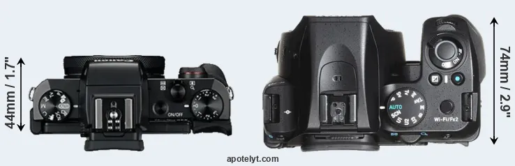 Compare G5X versus K-70 top