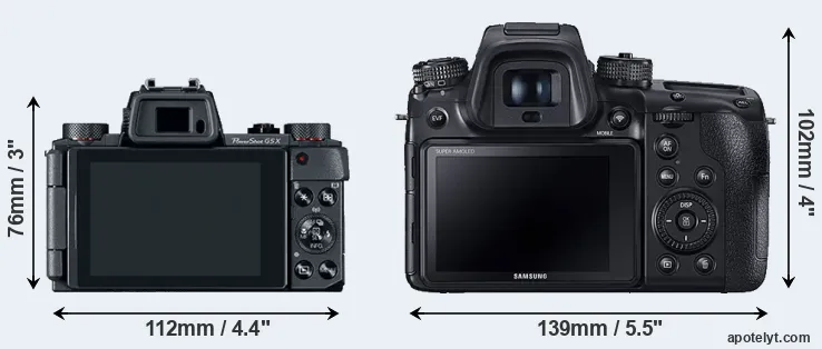 Comparison G5X or NX1 rear