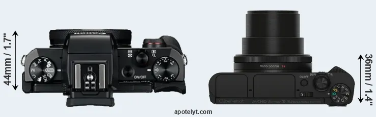 Compare G5X versus HX90V top