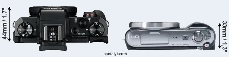 Compare G5X versus NEX-C3 top