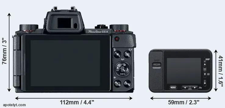 Comparison G5X or RX0 rear