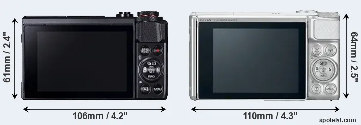 Comparison G7X Mark II or SX730 rear
