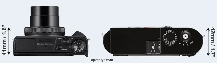 Compare G7X Mark III versus M Typ 262 top