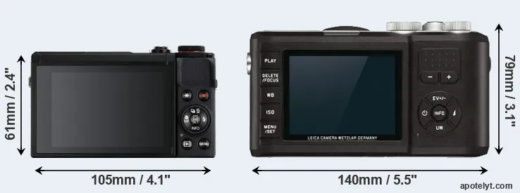 Comparison G7X Mark III or X-U Typ 113 rear