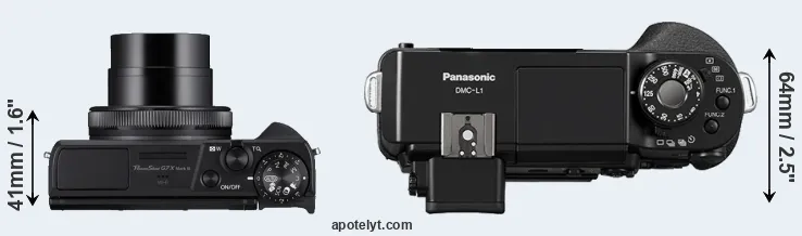 Compare G7X Mark III versus L1 top