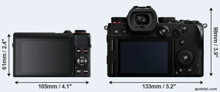 Comparison G7X Mark III or S5 rear