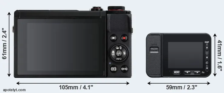 Comparison G7X Mark III or RX0 II rear