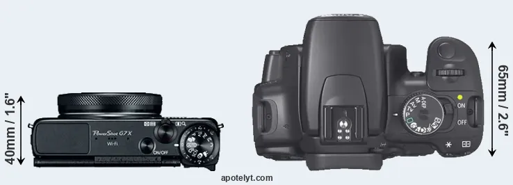 Compare G7X versus XTi top