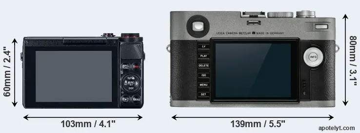 Comparison G7X or M-E Typ 240 rear
