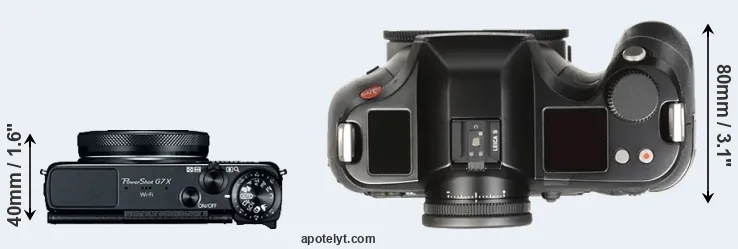 Compare G7X versus S Typ 007 top