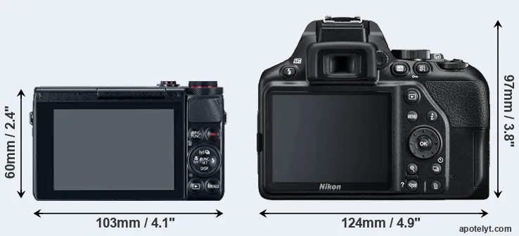 Comparison G7X or D3500 rear