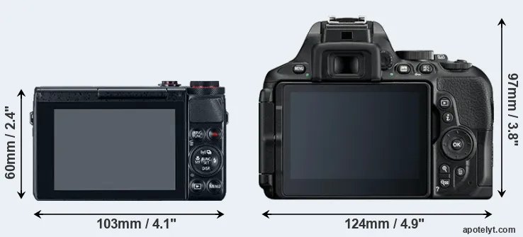 Comparison G7X or D5600 rear