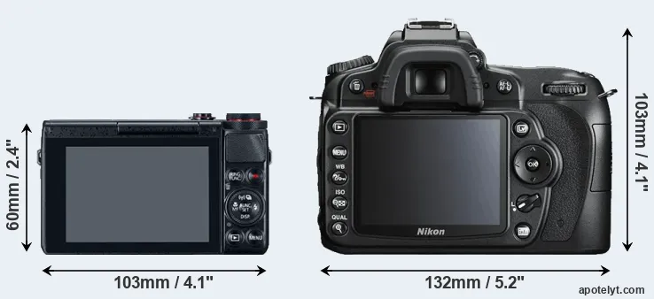 Comparison G7X or D90 rear