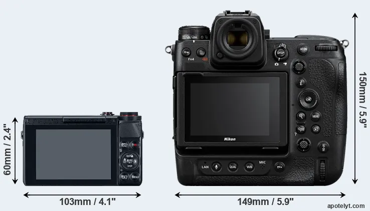 Comparison G7X or Z9 rear