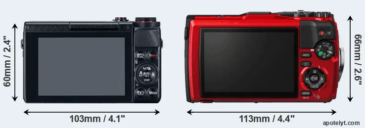 Comparison G7X or TG-5 rear