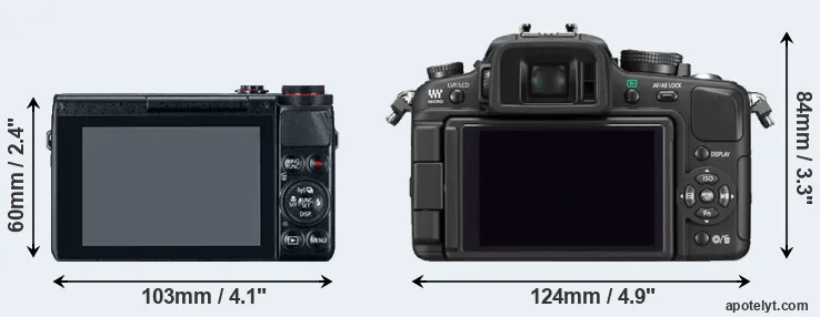 Comparison G7X or G1 rear