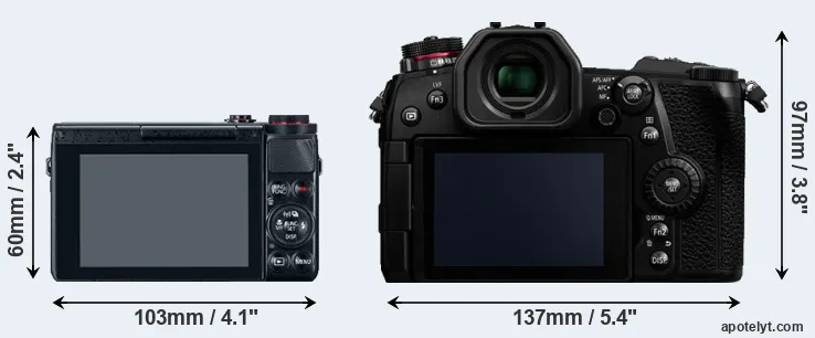 Comparison G7X or G9 rear