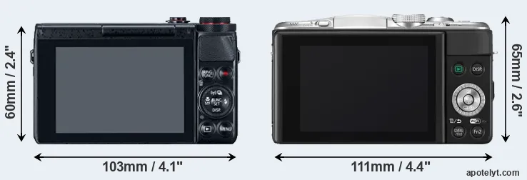 Comparison G7X or GF6 rear